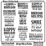 Whimsical Birthday Digital Stamp Set